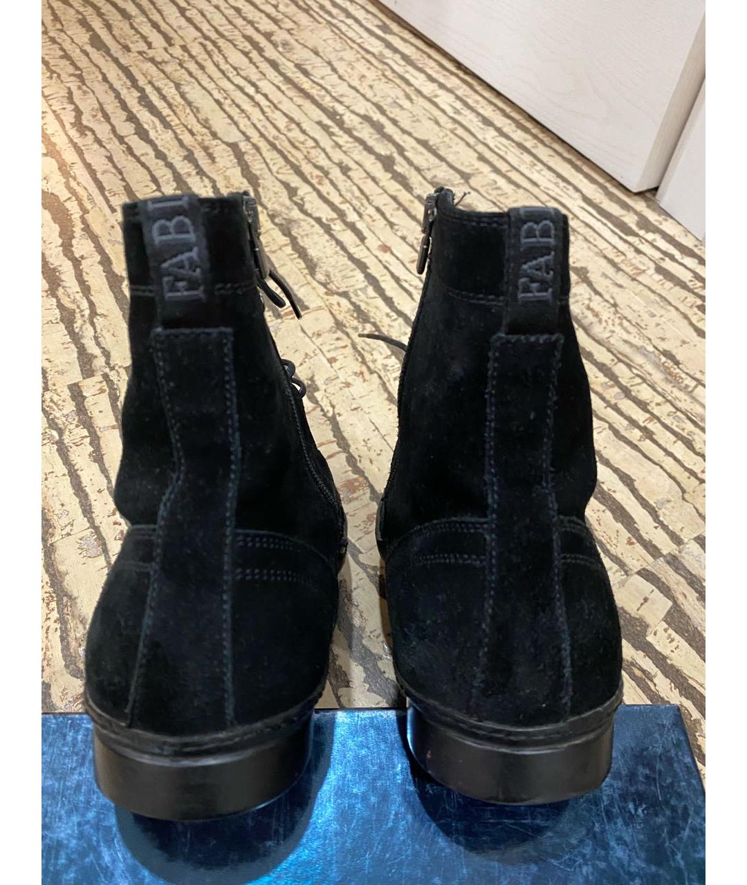 FABI Черные замшевые высокие ботинки, фото 4