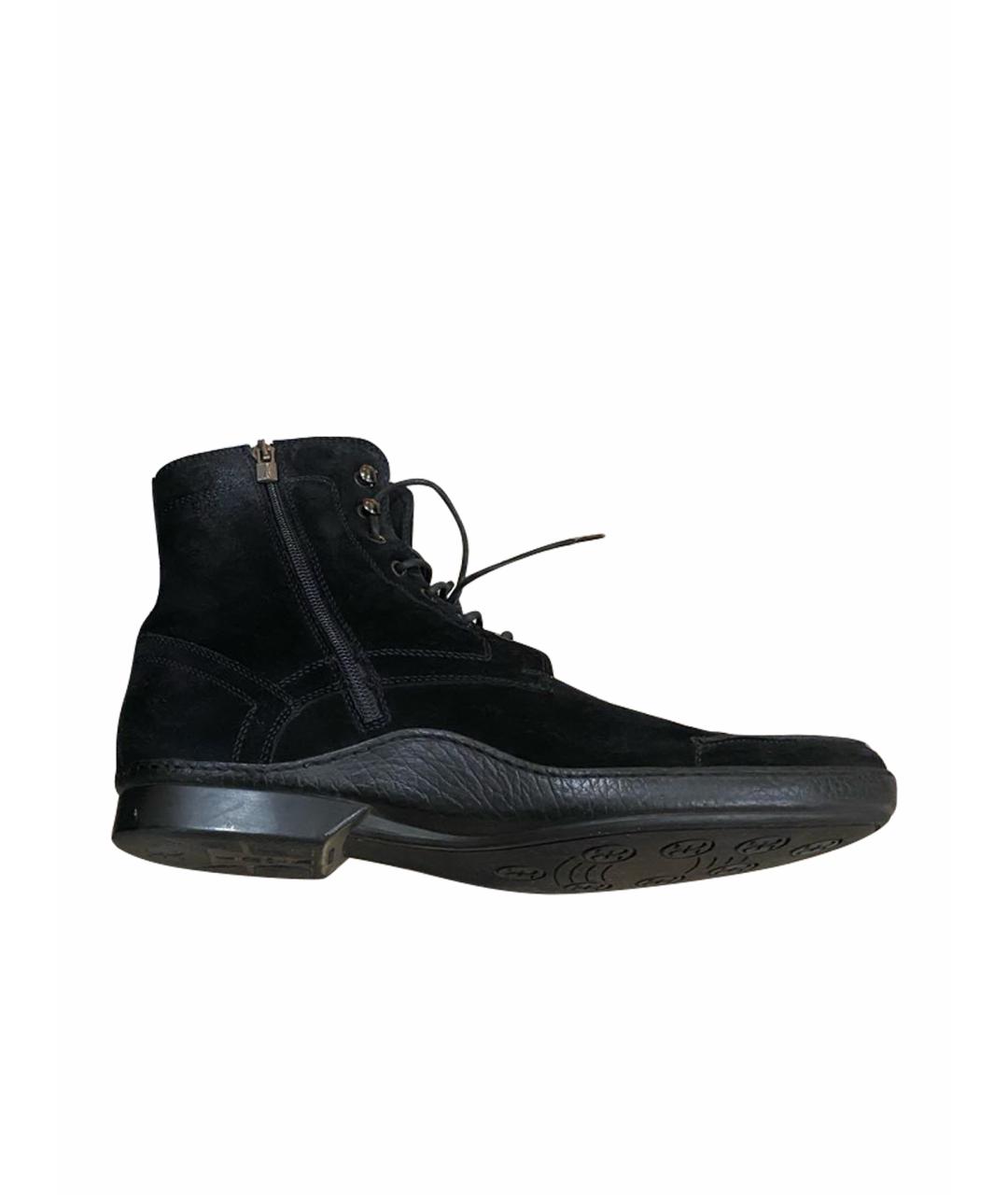 FABI Черные замшевые высокие ботинки, фото 1