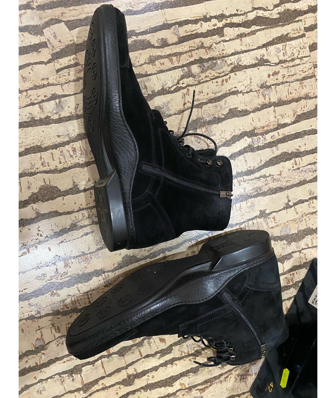 FABI Черные замшевые высокие ботинки, фото 3
