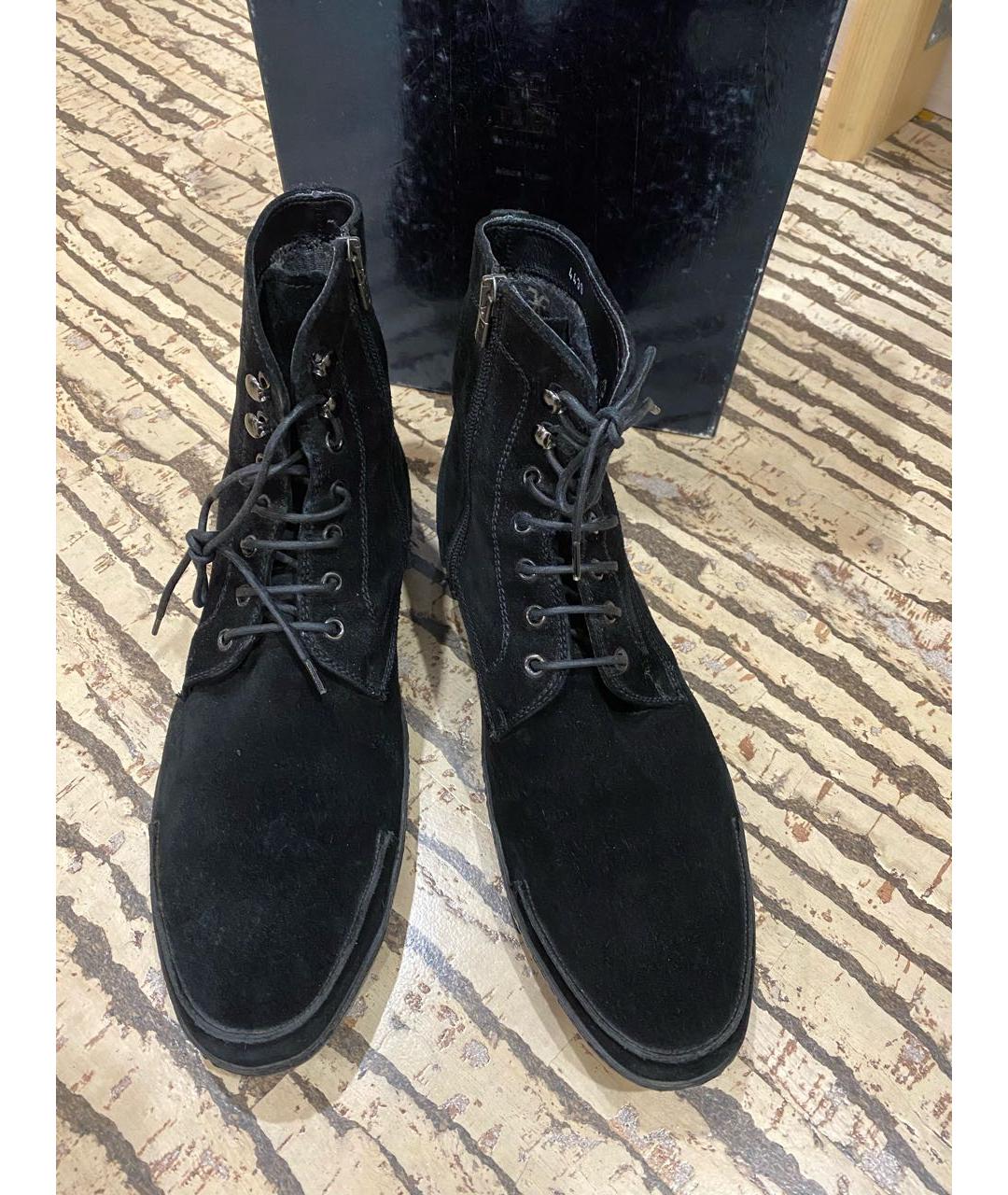 FABI Черные замшевые высокие ботинки, фото 9