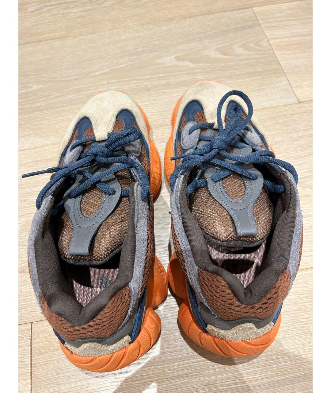 ADIDAS YEEZY Оранжевое замшевые кроссовки, фото 3