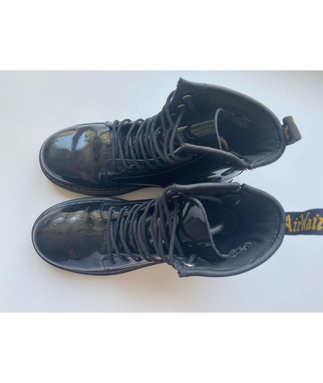DR. MARTENS Черные кожаные ботинки, фото 3
