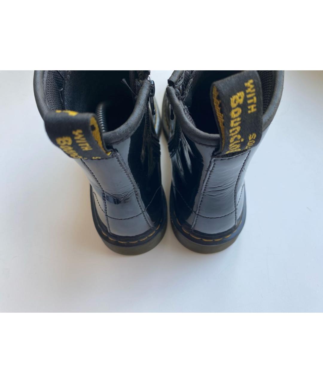 DR. MARTENS Черные кожаные ботинки, фото 5