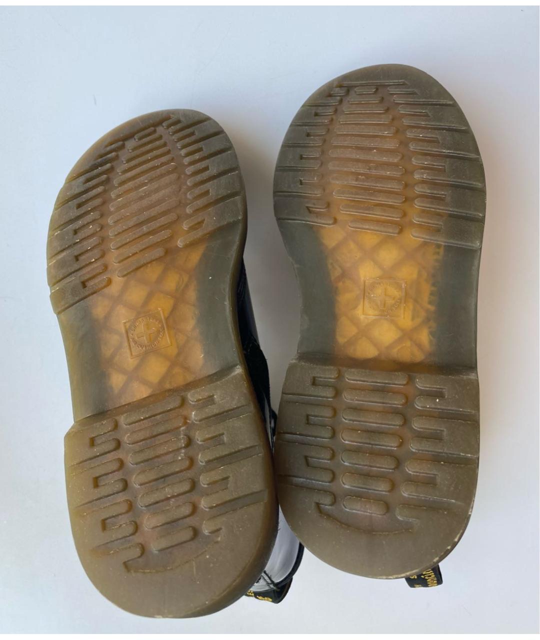 DR. MARTENS Черные кожаные ботинки, фото 6