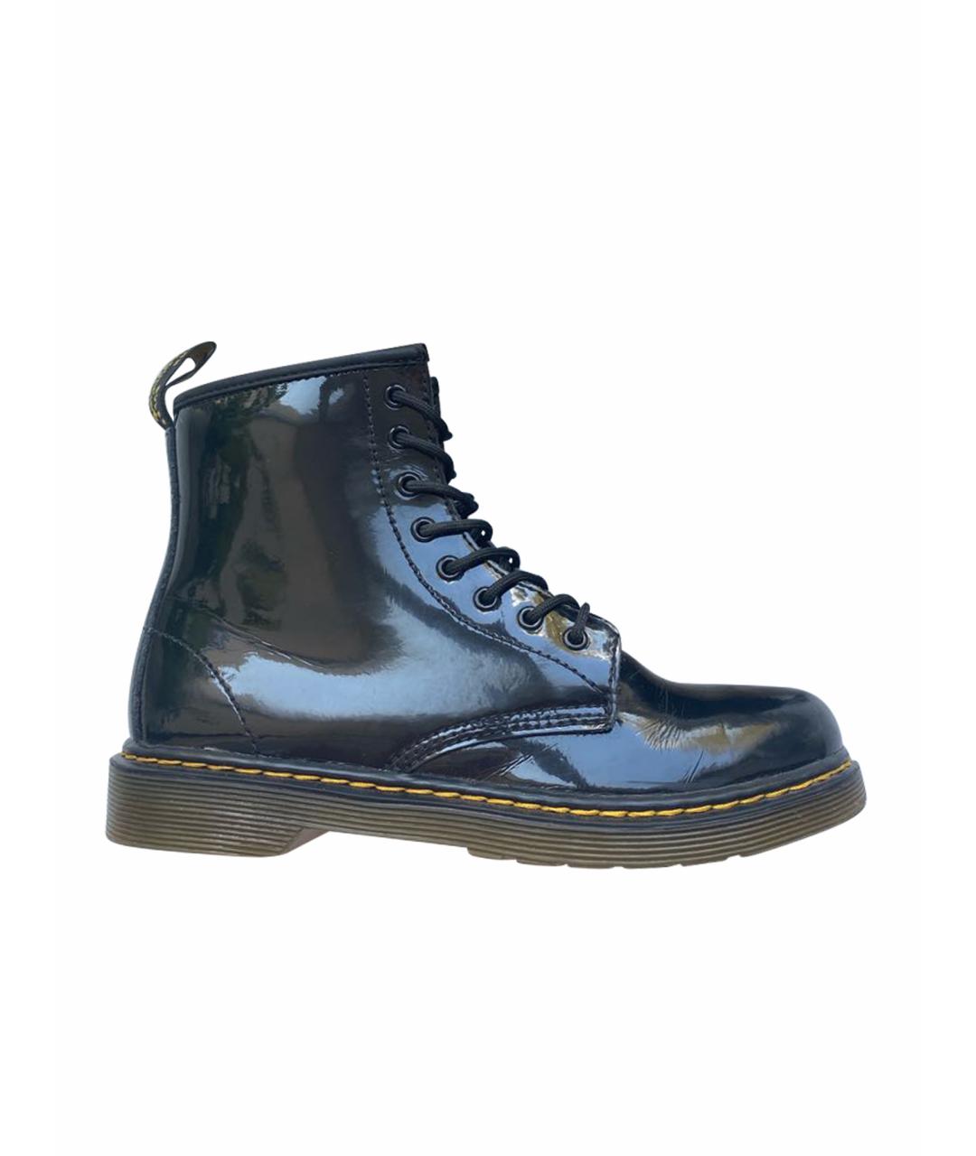 DR. MARTENS Черные кожаные ботинки, фото 1
