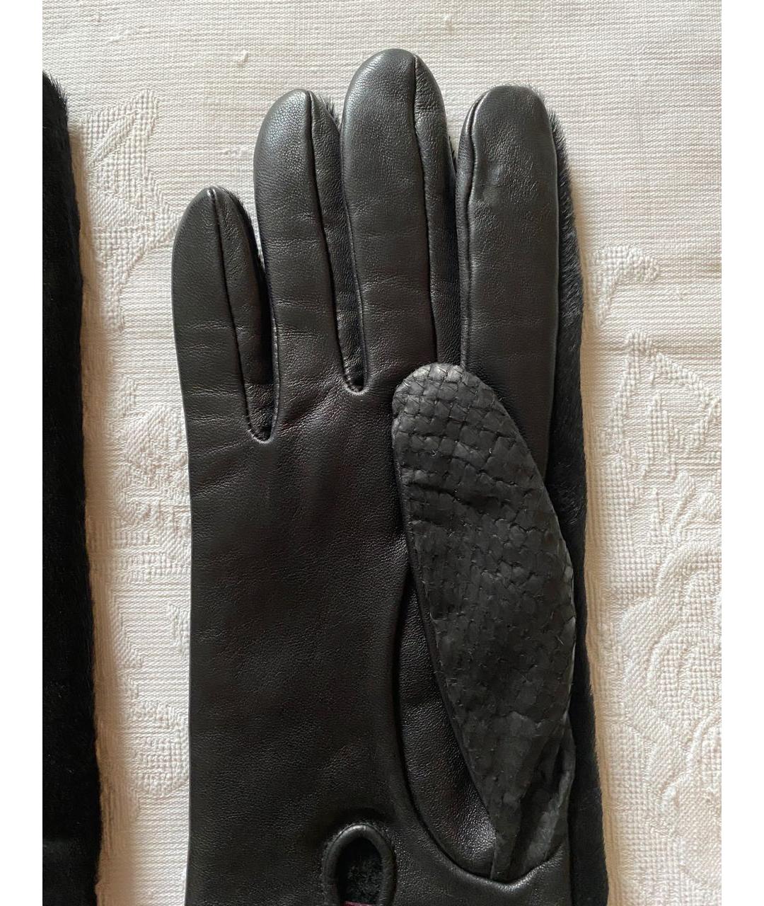 AGNELLE Коричневые перчатки, фото 2