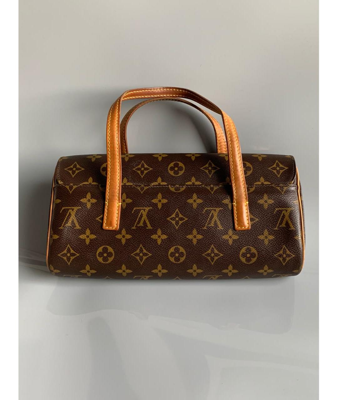 LOUIS VUITTON PRE-OWNED Коричневая сумка с короткими ручками, фото 4