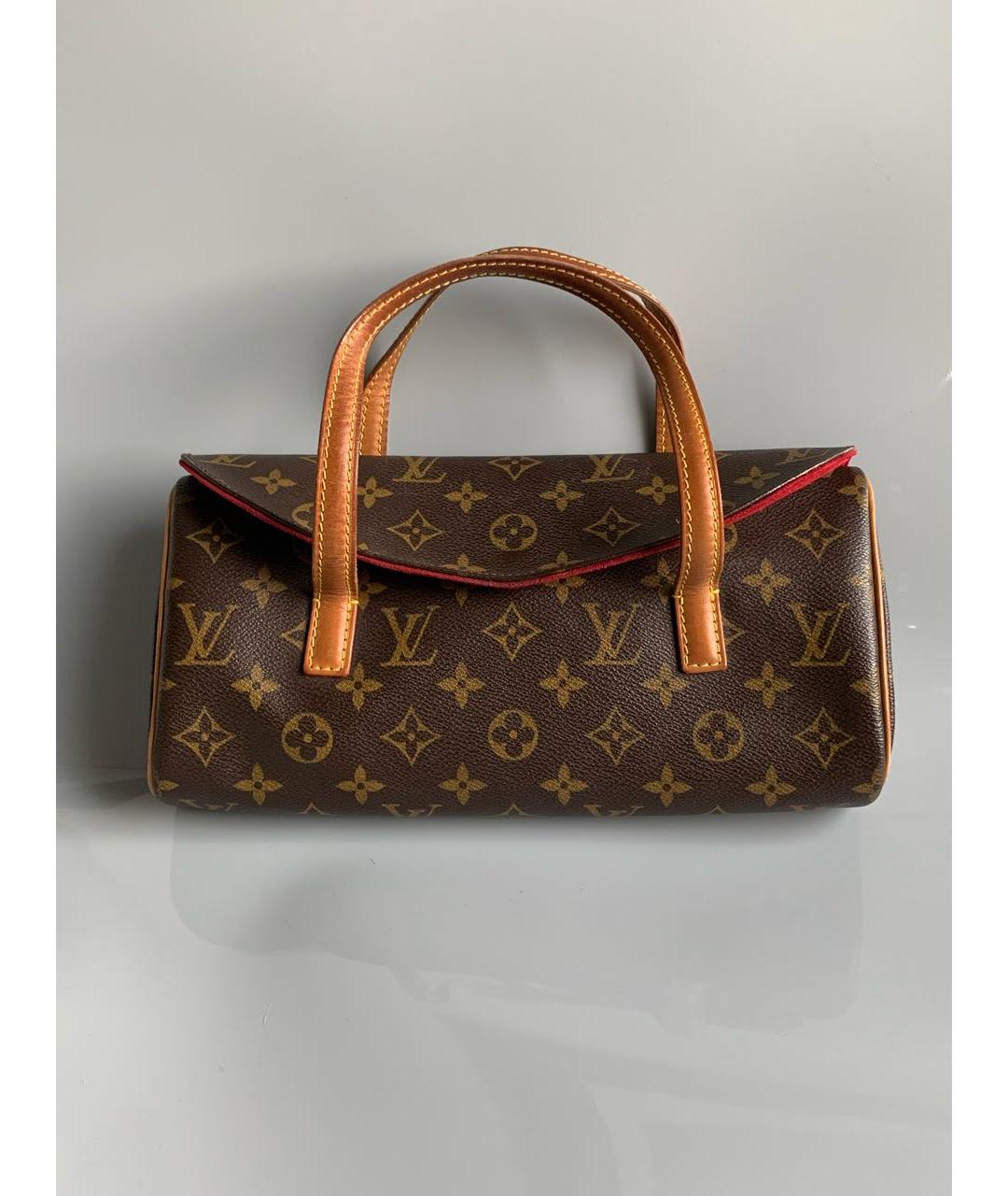 LOUIS VUITTON PRE-OWNED Коричневая сумка с короткими ручками, фото 3