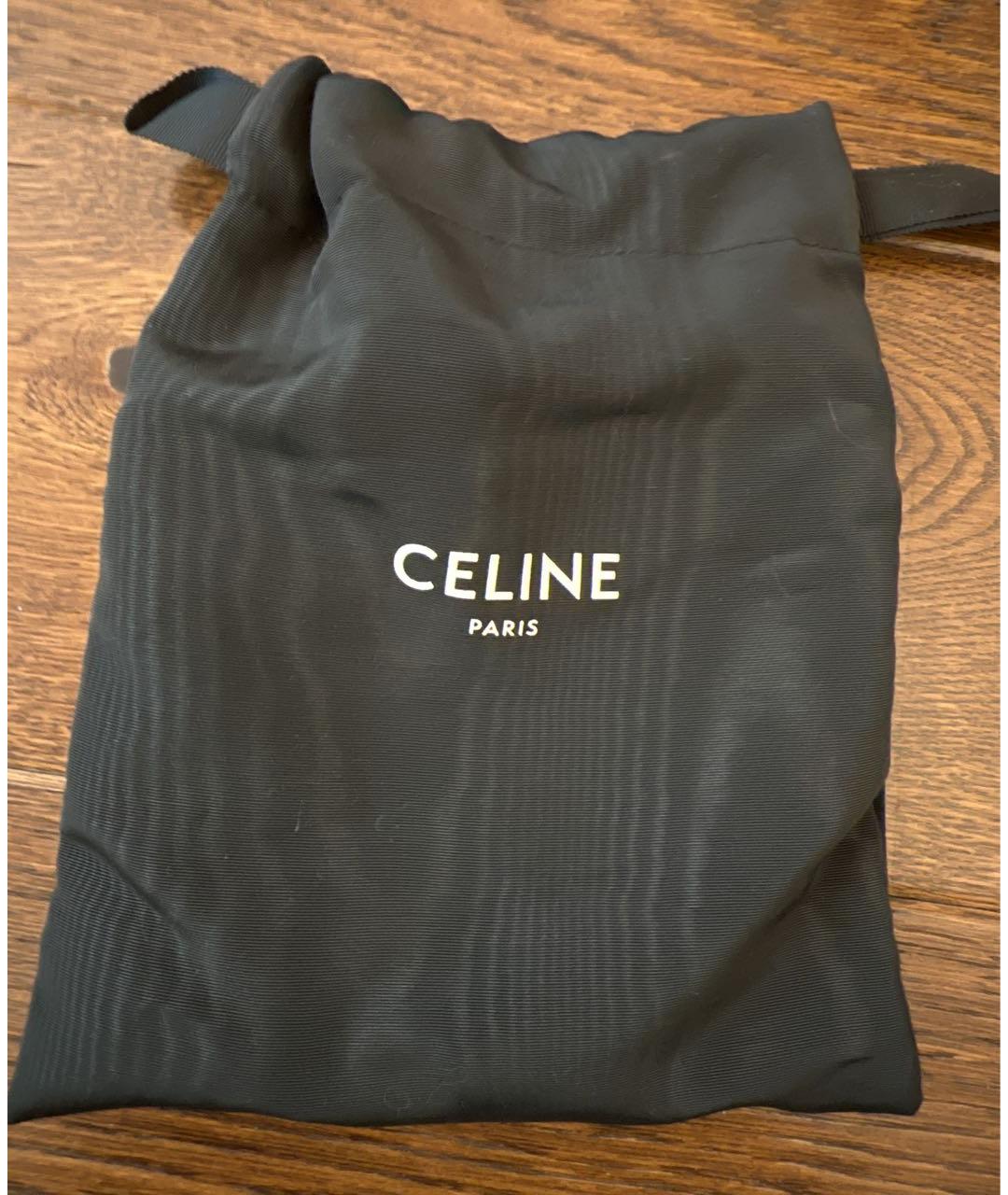 CELINE Черный кожаный ремень, фото 5
