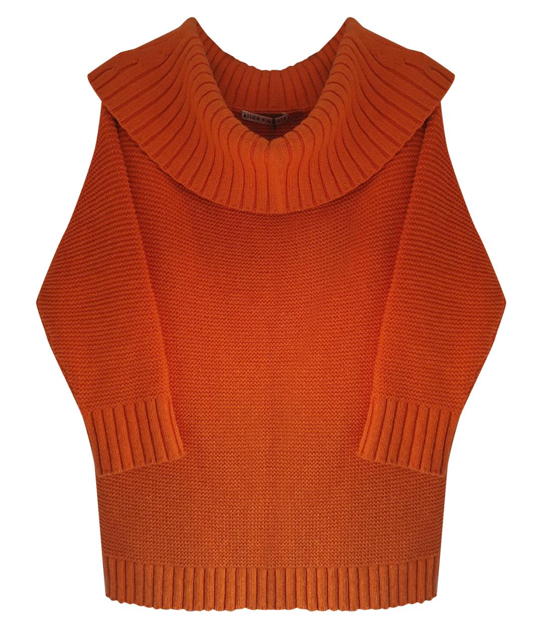 ALICE+OLIVIA Оранжевый полиэстеровый джемпер / свитер, фото 1