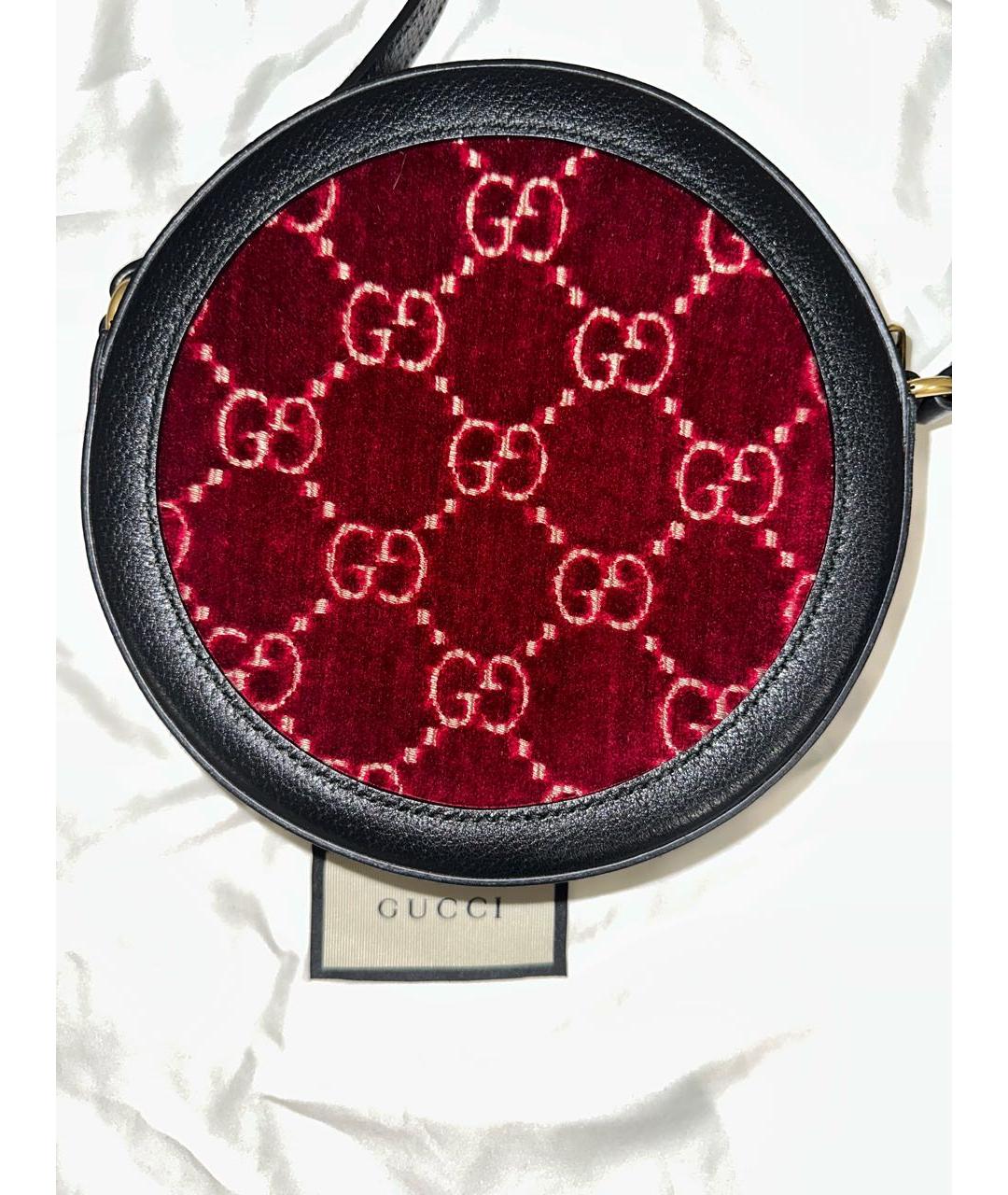 GUCCI Красная кожаная сумка через плечо, фото 3