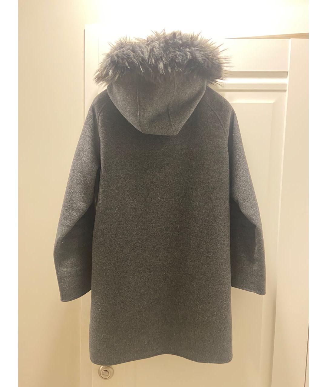 P.A.R.O.S.H. Антрацитовое меховое пальто, фото 2