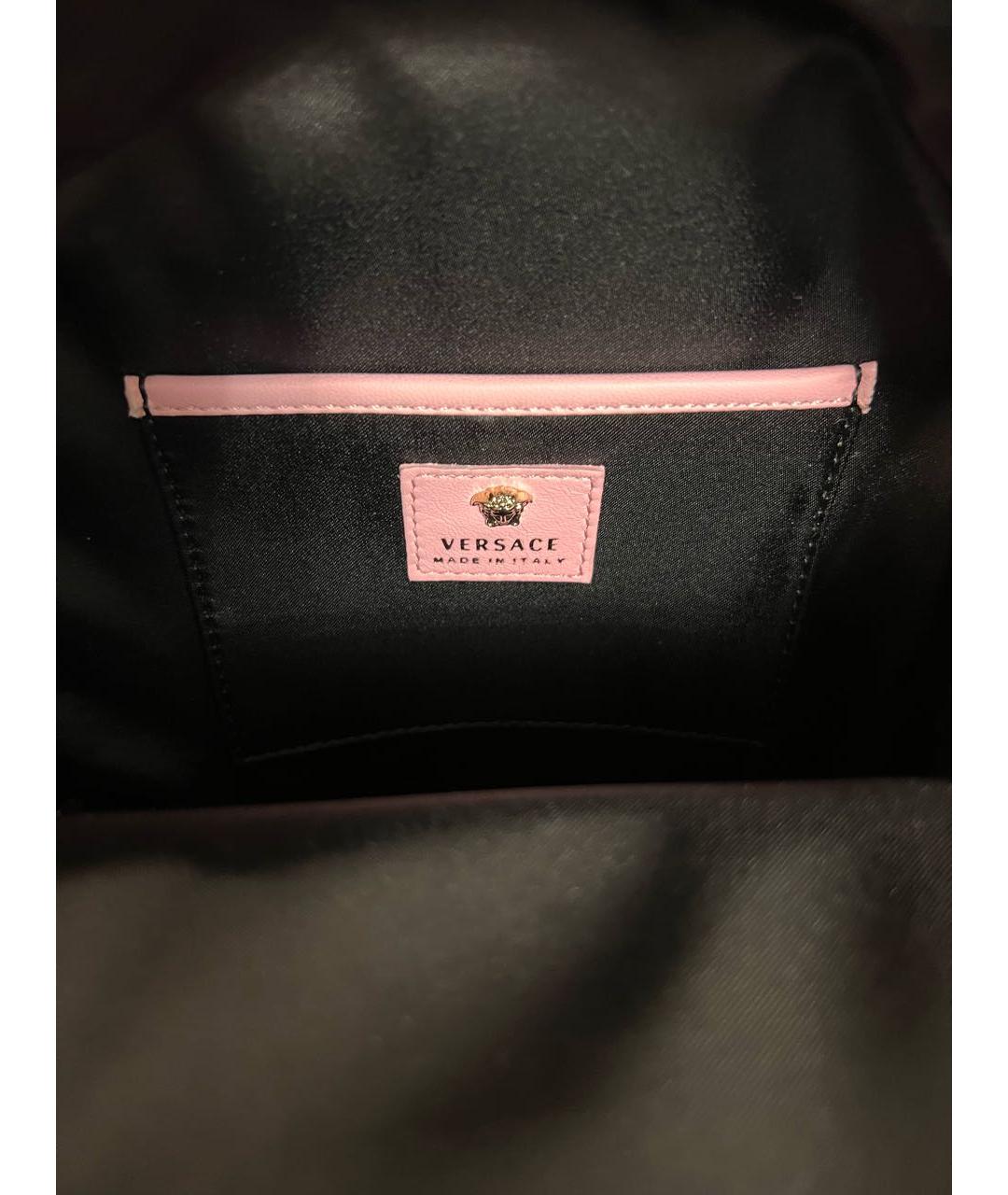 VERSACE Розовый кожаный рюкзак, фото 4