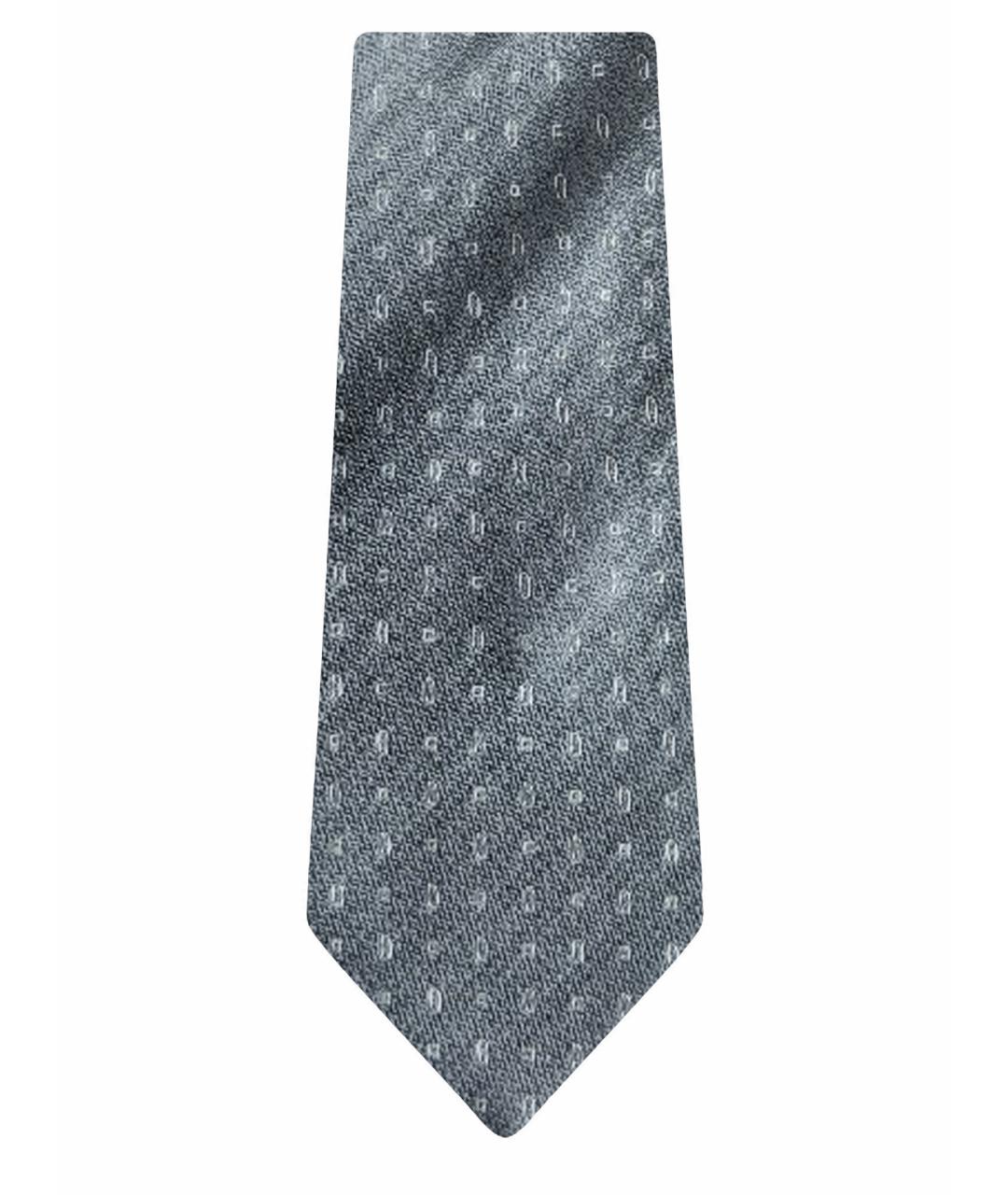 CHRISTIAN DIOR PRE-OWNED Серый шелковый галстук, фото 1