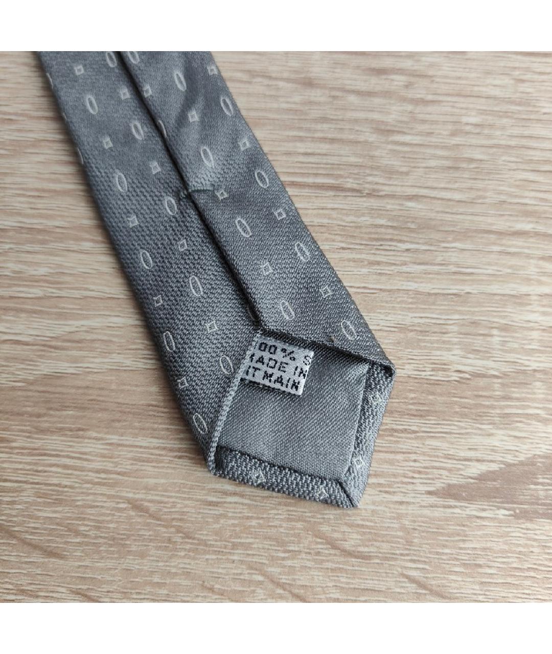 CHRISTIAN DIOR PRE-OWNED Серый шелковый галстук, фото 7