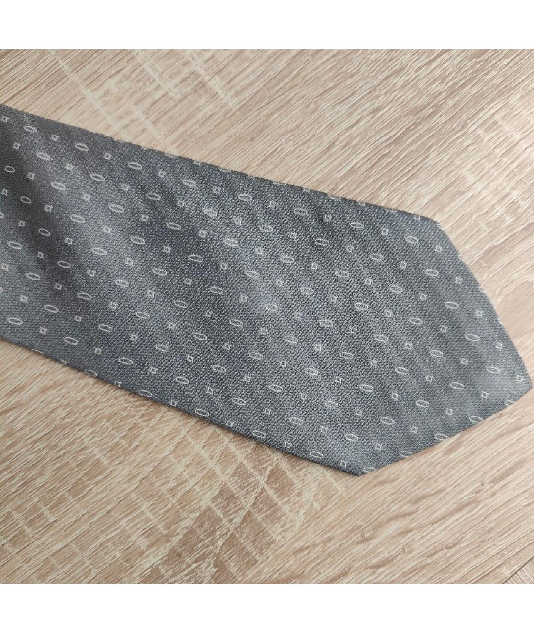 CHRISTIAN DIOR PRE-OWNED Серый шелковый галстук, фото 3