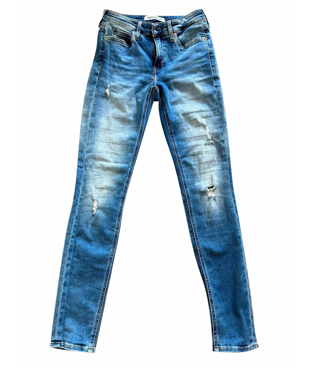 CALVIN KLEIN JEANS Голубые джинсы слим, фото 1