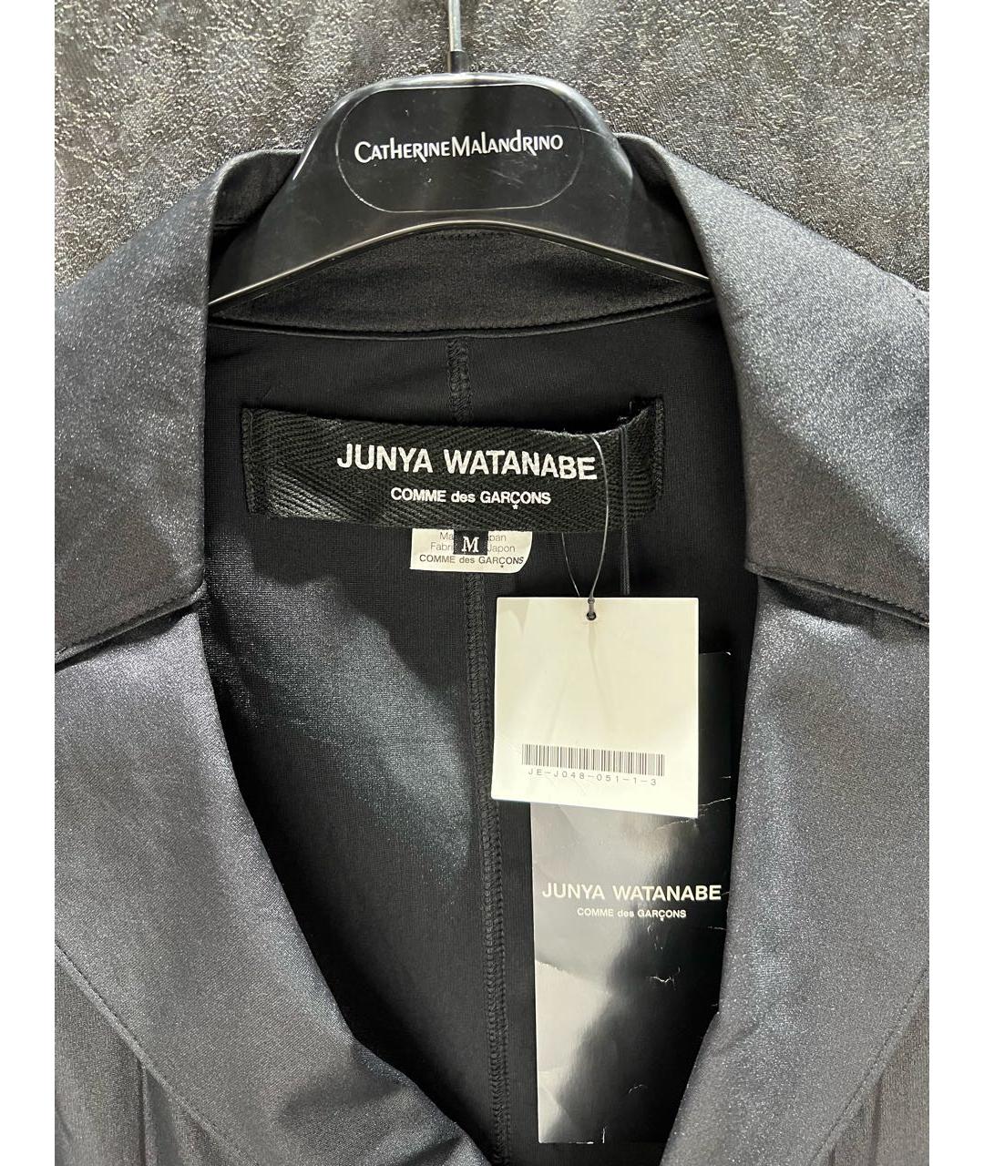 JUNYA WATANABE COMME DES GARÇONS Черный атласный жакет/пиджак, фото 2