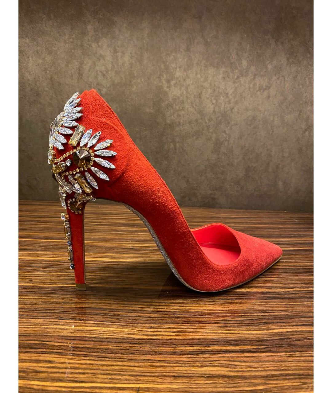 RENE CAOVILLA Красные замшевые туфли, фото 7