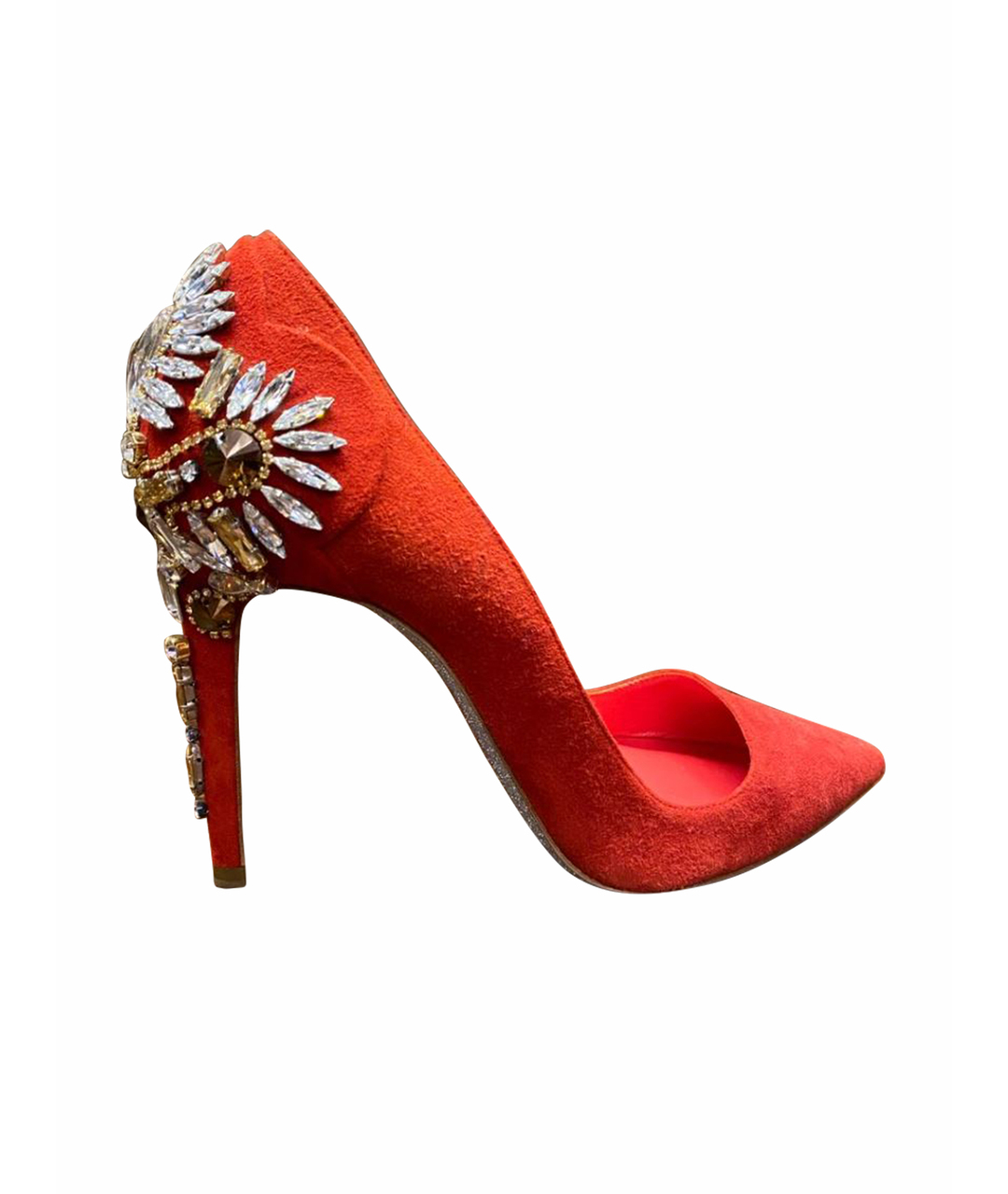 RENE CAOVILLA Красные замшевые туфли, фото 1