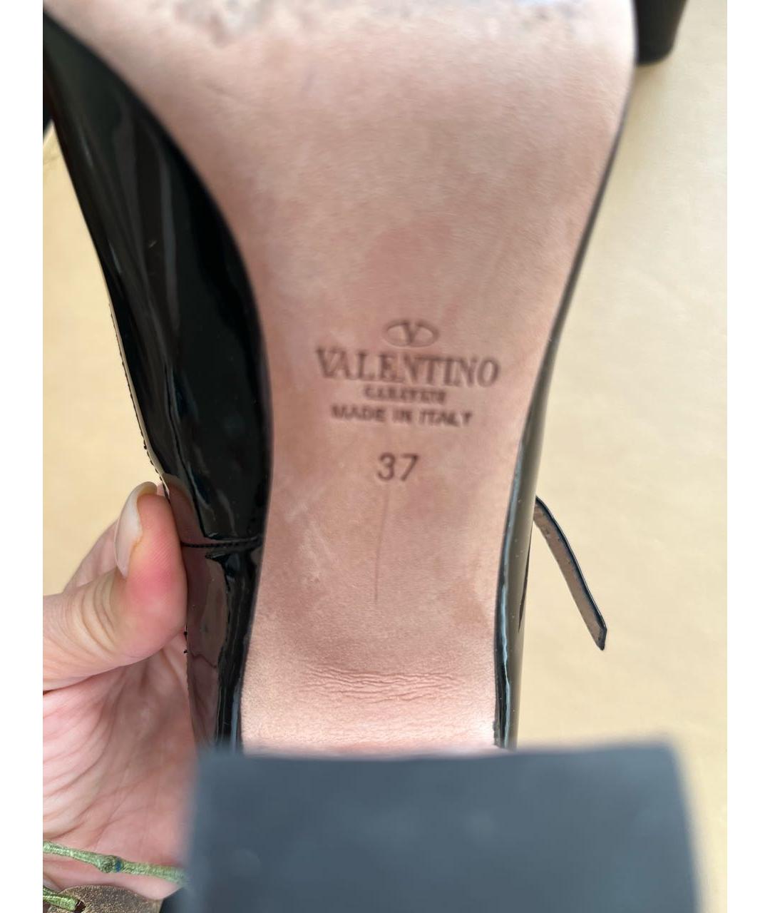 VALENTINO Черные ботильоны из лакированной кожи, фото 7