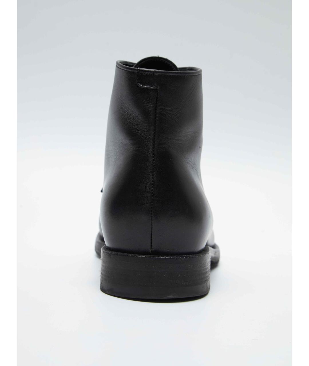 CELINE Черные кожаные высокие ботинки, фото 4