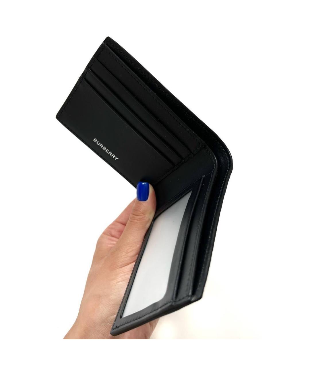 BURBERRY Коричневый кожаный кошелек, фото 4