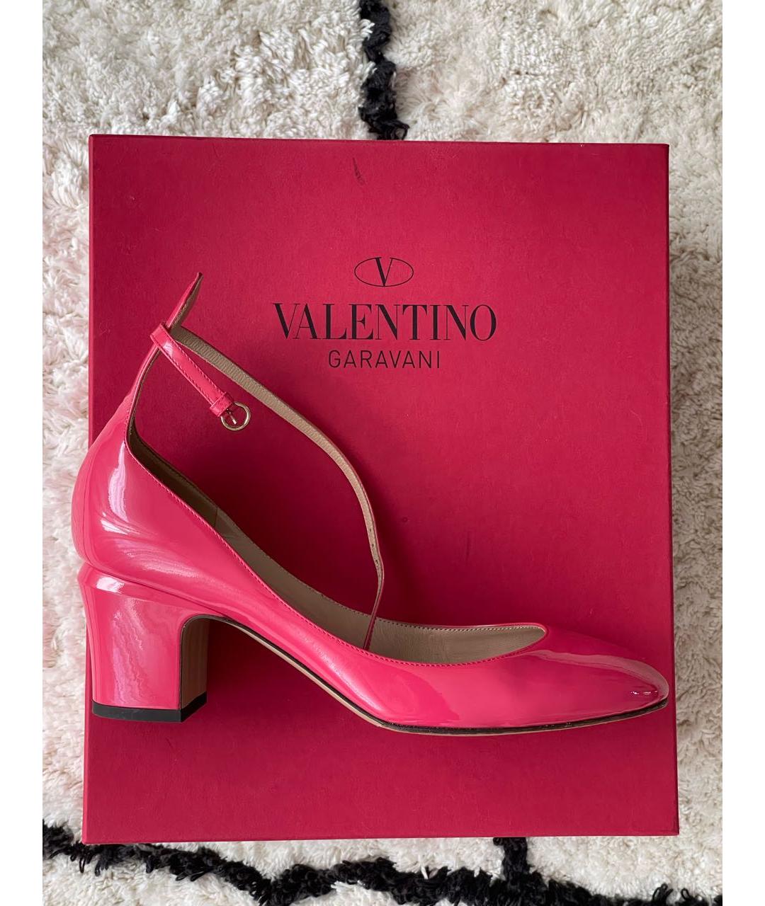 VALENTINO Розовые туфли из лакированной кожи, фото 8