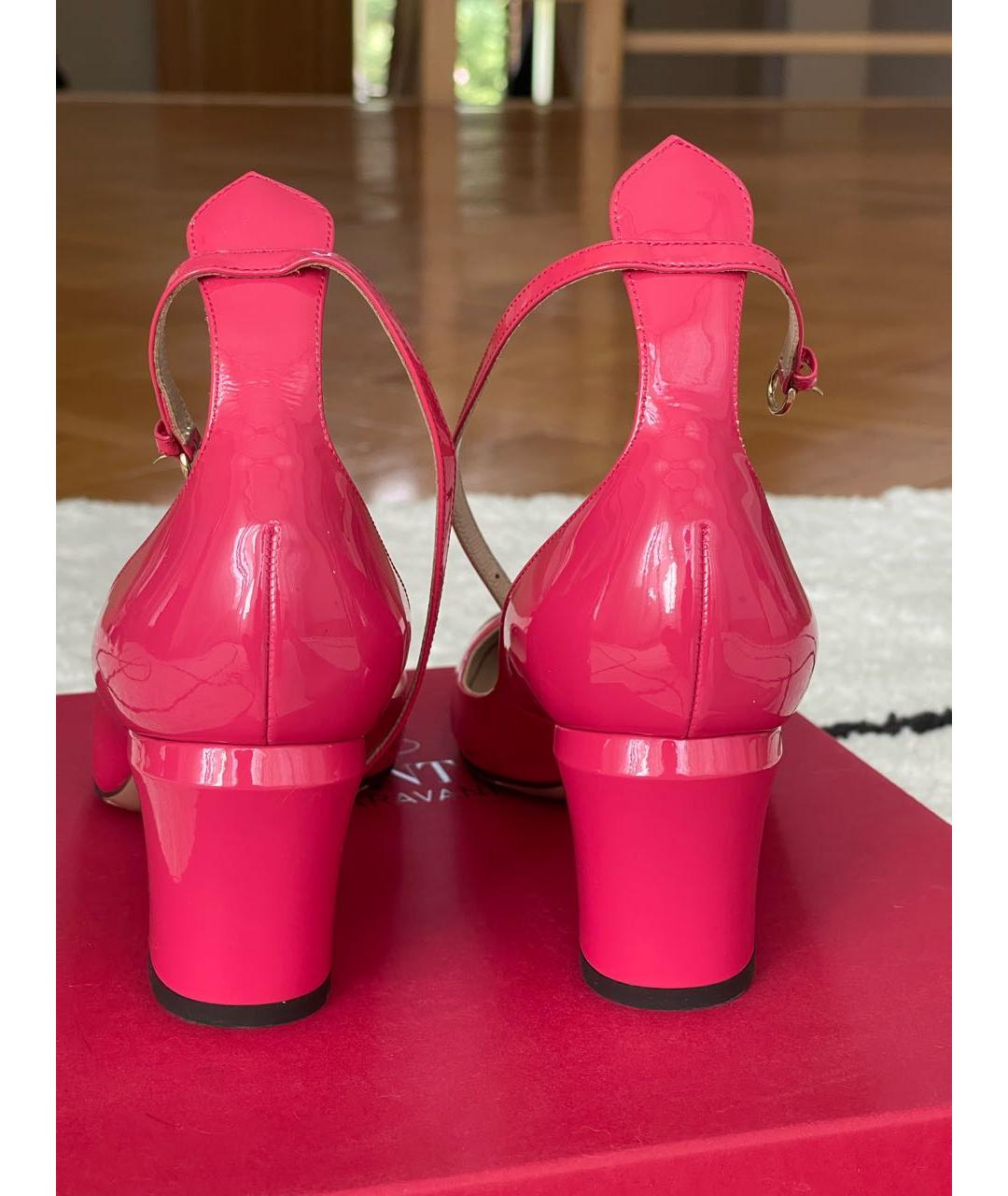 VALENTINO Розовые туфли из лакированной кожи, фото 4