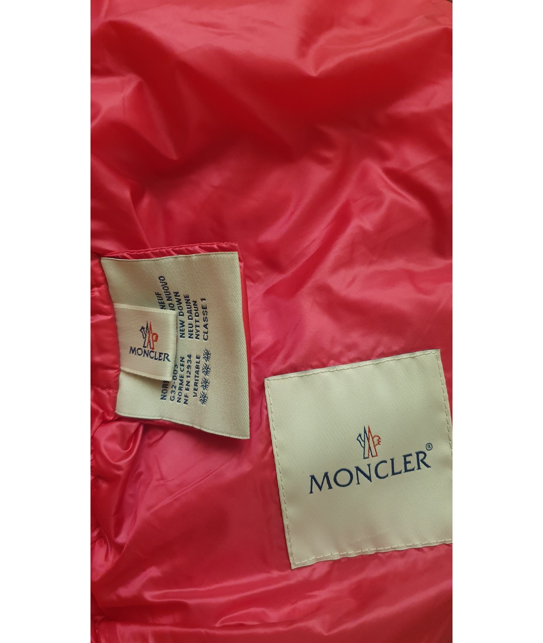 MONCLER Розовая куртка, фото 4