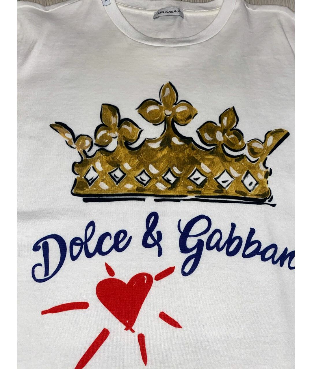 DOLCE & GABBANA KIDS Белый хлопковый детская футболка / топ, фото 4