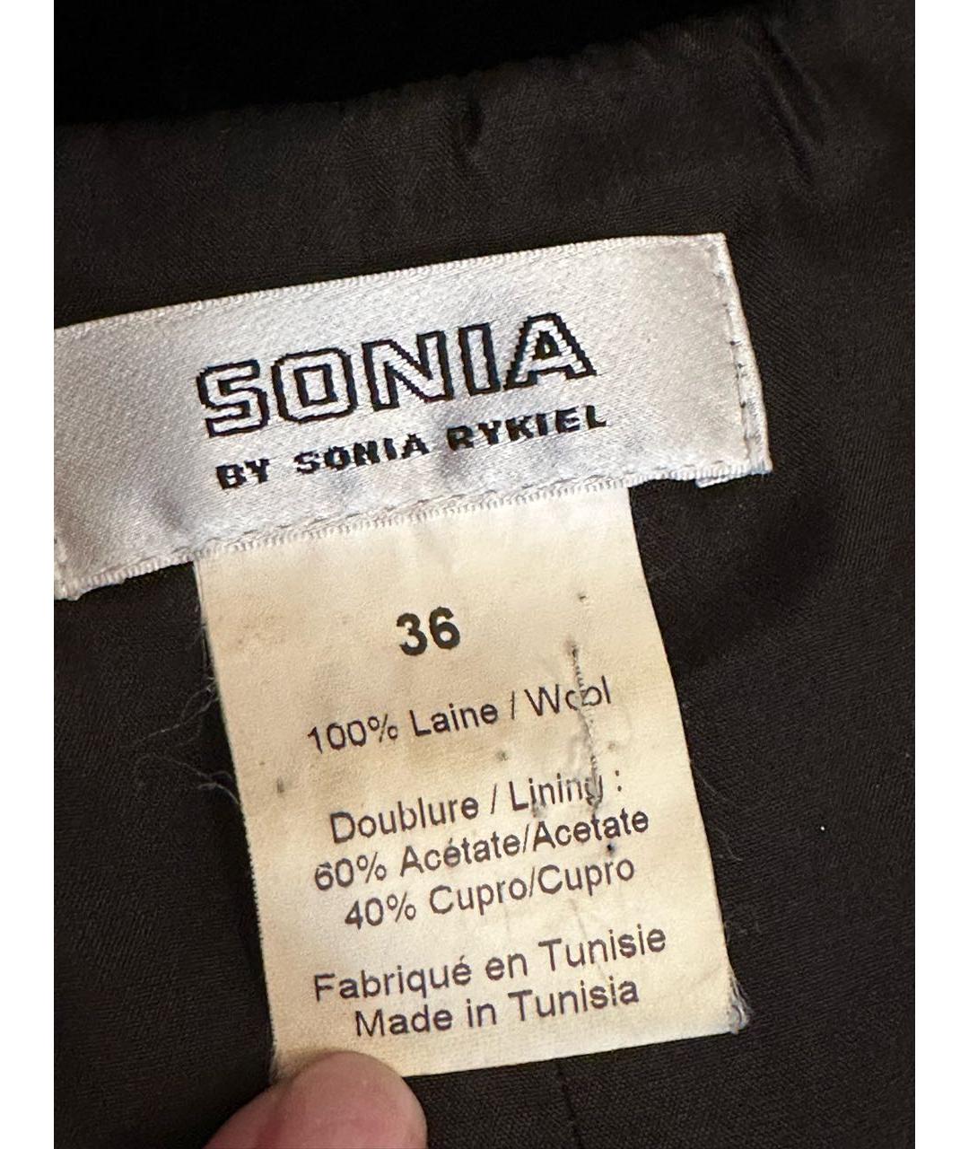SONIA BY SONIA RYKIEL Серое шерстяное повседневное платье, фото 2