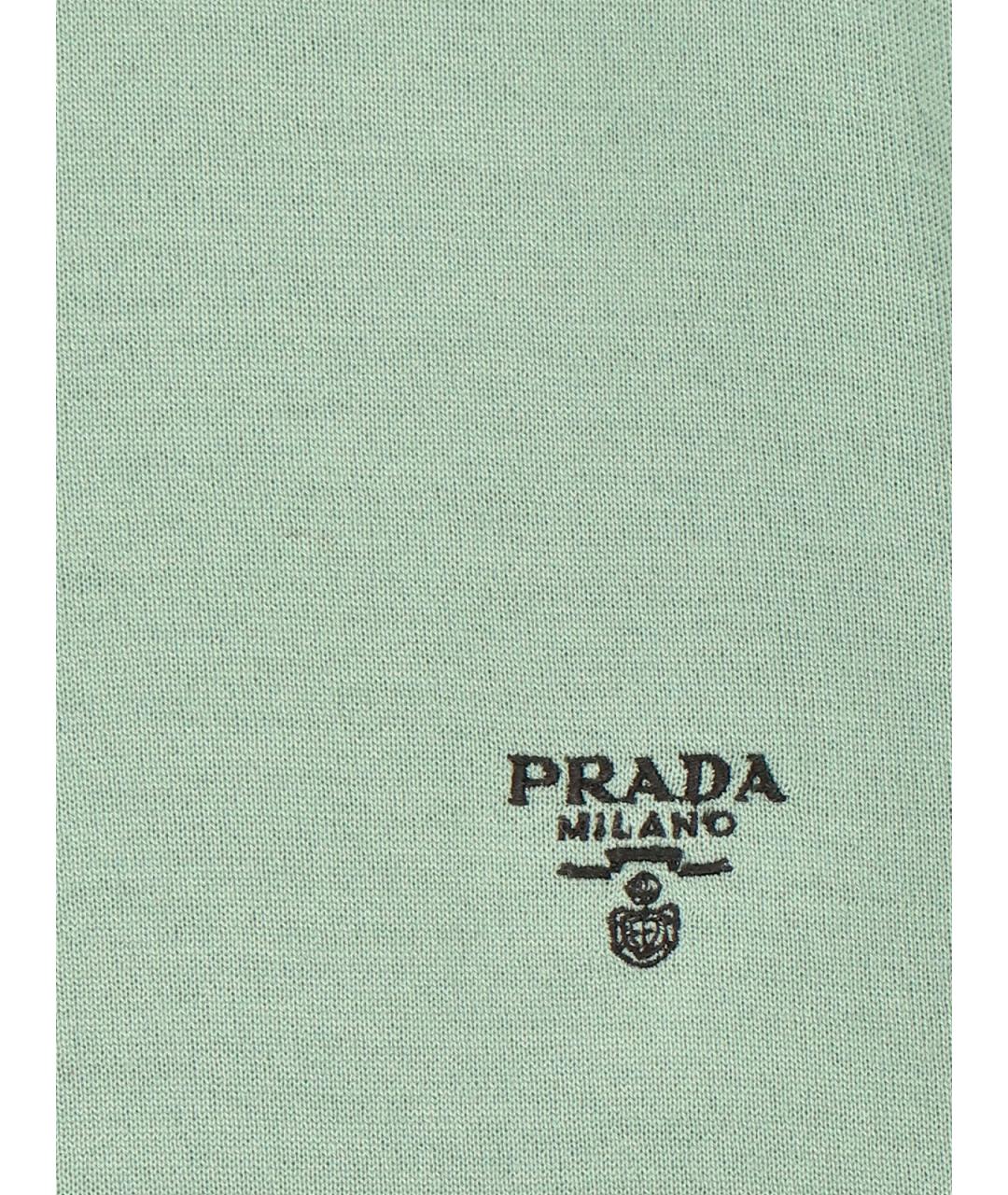 PRADA Зеленый шерстяной джемпер / свитер, фото 5