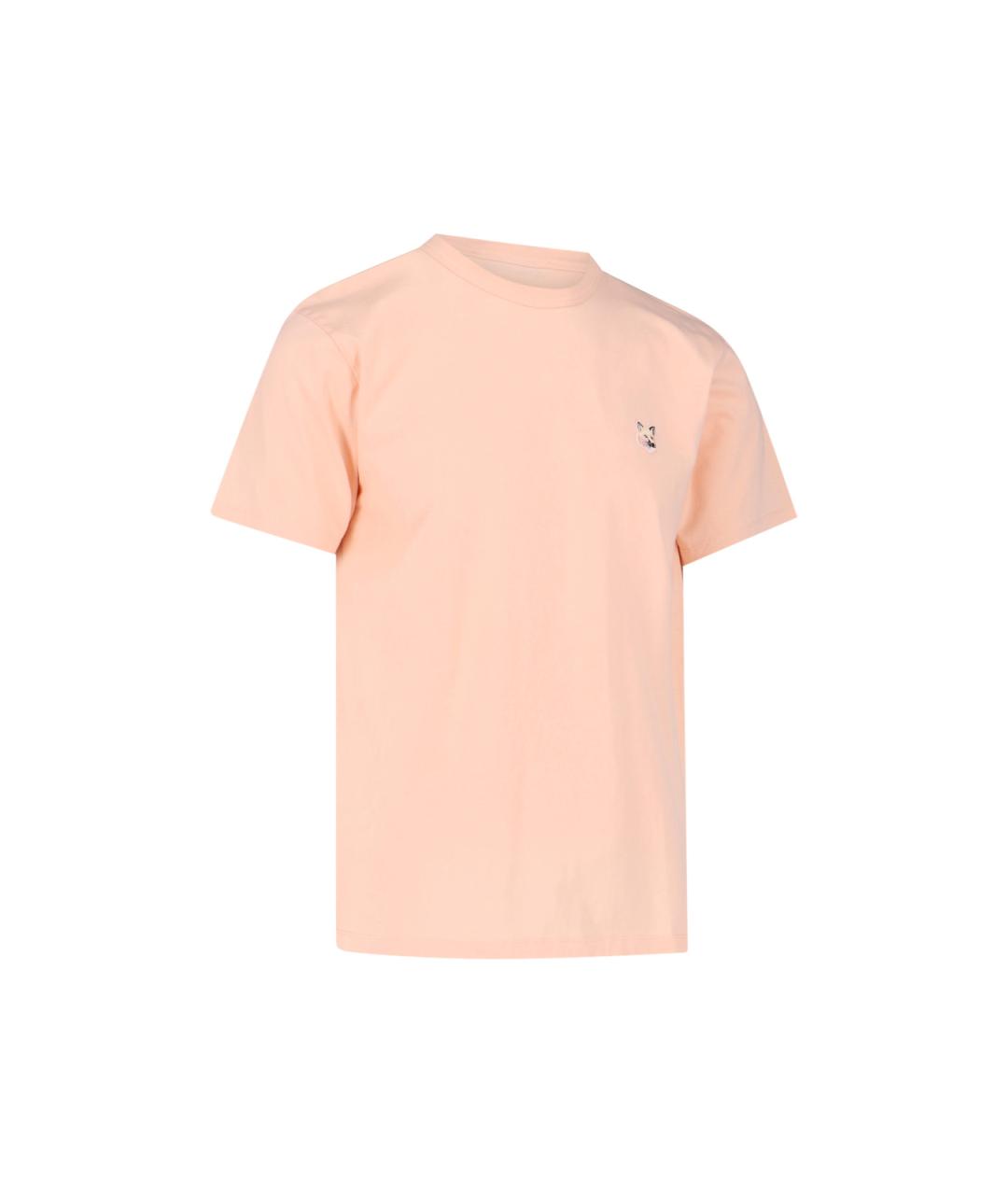 MAISON KITSUNE Розовая футболка, фото 2
