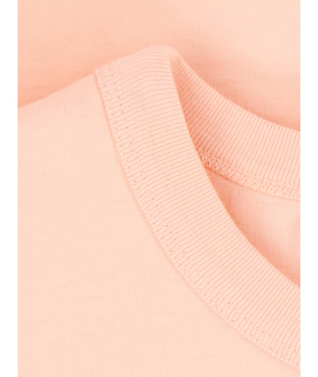 MAISON KITSUNE Розовая футболка, фото 4