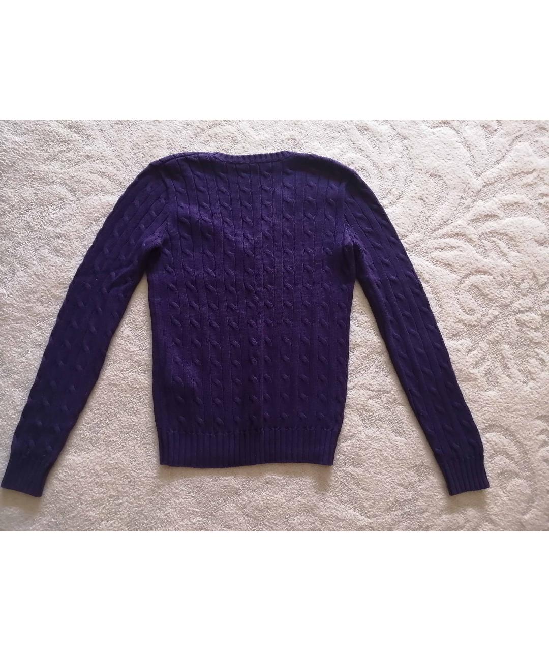 RALPH LAUREN Фиолетовый хлопковый джемпер / свитер, фото 2