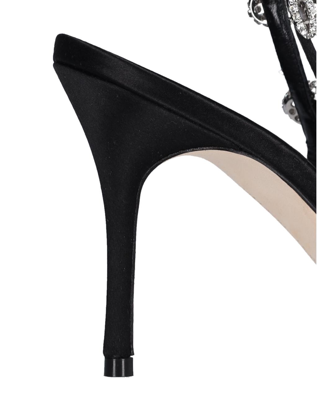 MANOLO BLAHNIK Черные босоножки, фото 4