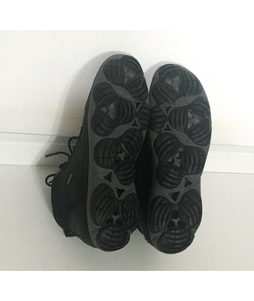 GEOX Черные кожаные низкие ботинки, фото 5