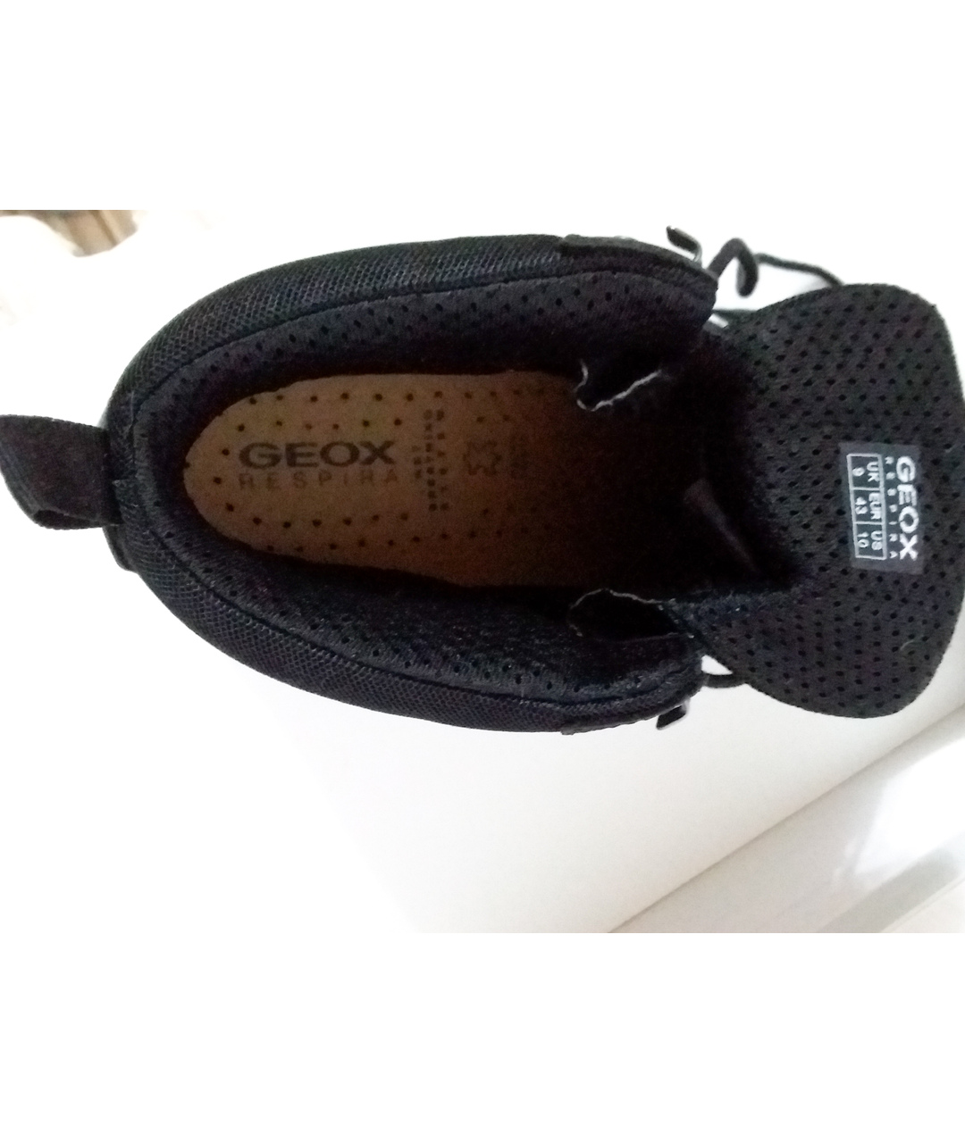 GEOX Черные кожаные низкие ботинки, фото 6