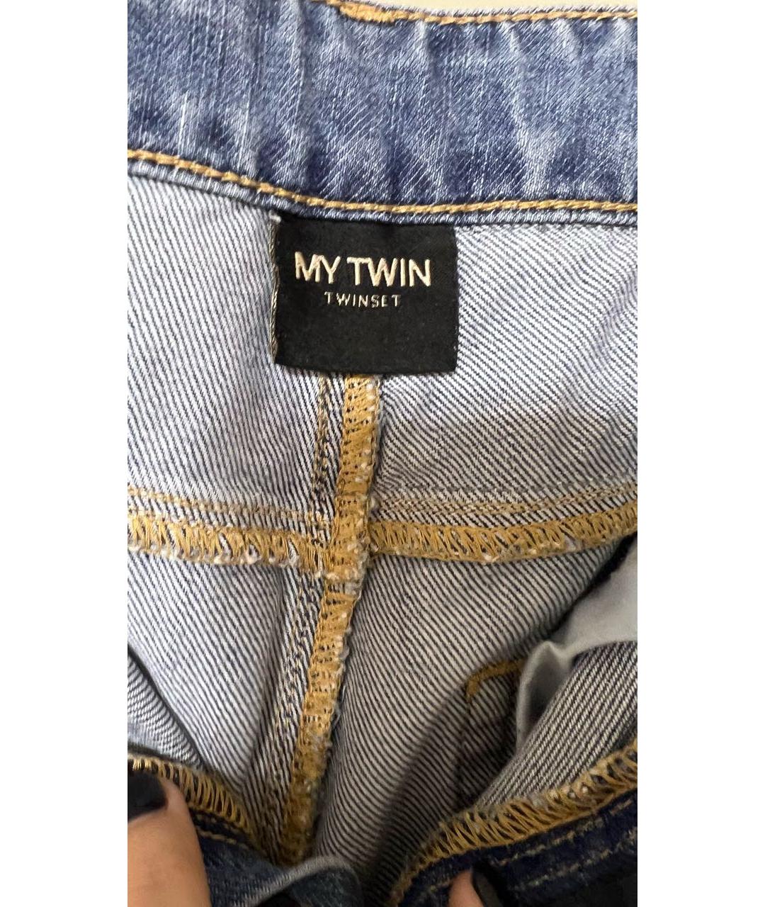 TWIN-SET Мульти прямые джинсы, фото 4