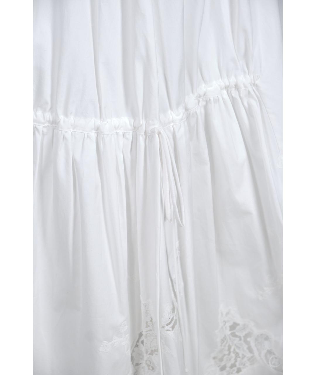 ERMANNO SCERVINO Белая хлопковая юбка макси, фото 4