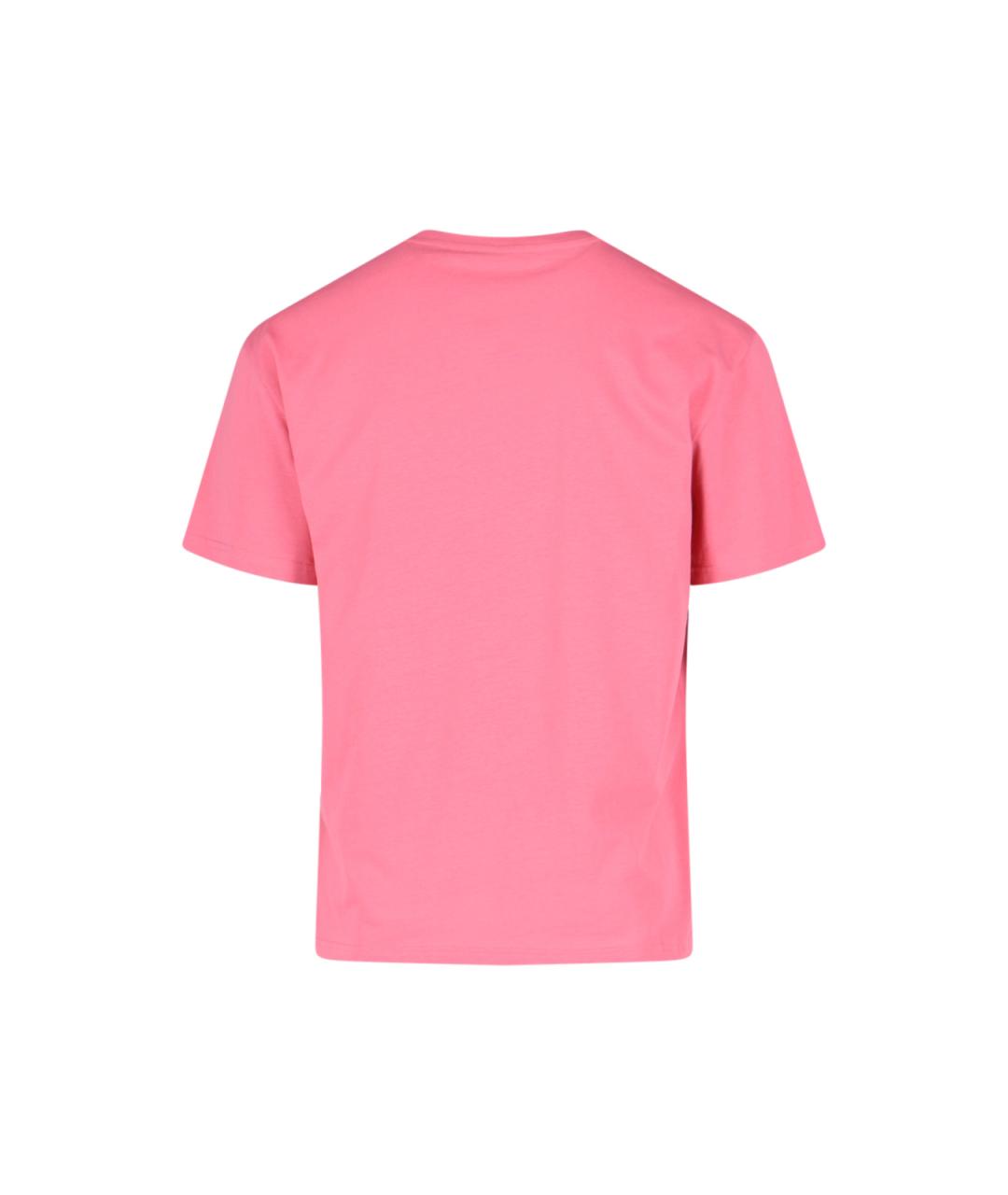 J.W.ANDERSON Розовая хлопковая футболка, фото 3