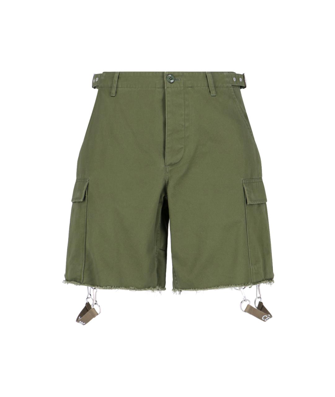 CELINE PRE-OWNED Зеленые хлопковые шорты, фото 1
