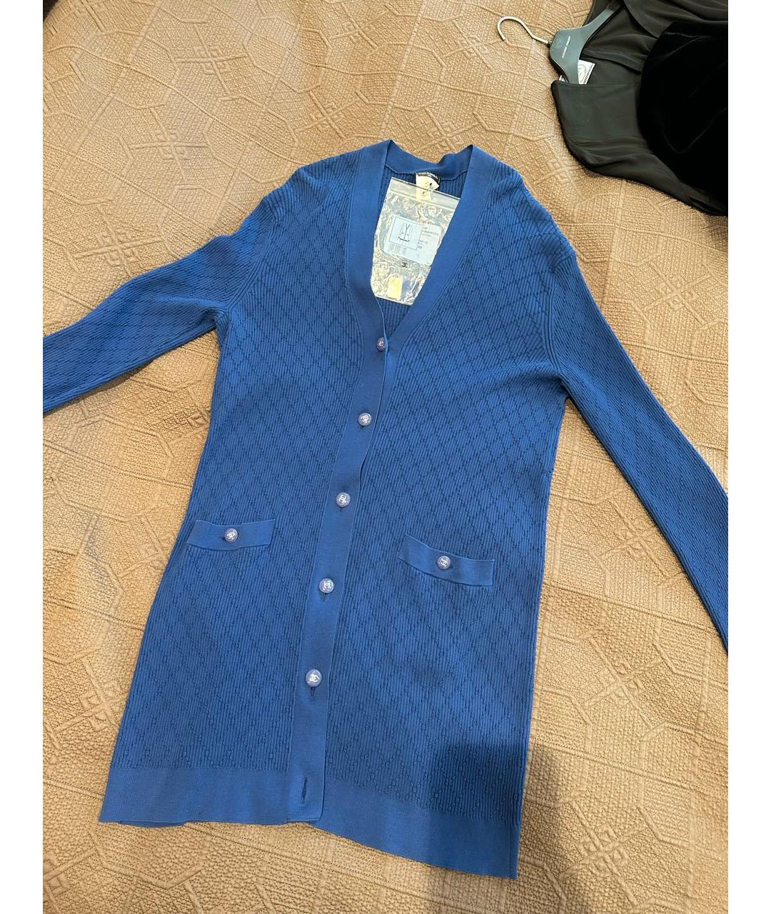 CHANEL Синий хлопковый джемпер / свитер, фото 6