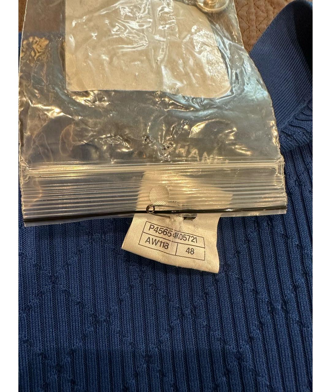 CHANEL Синий хлопковый джемпер / свитер, фото 7