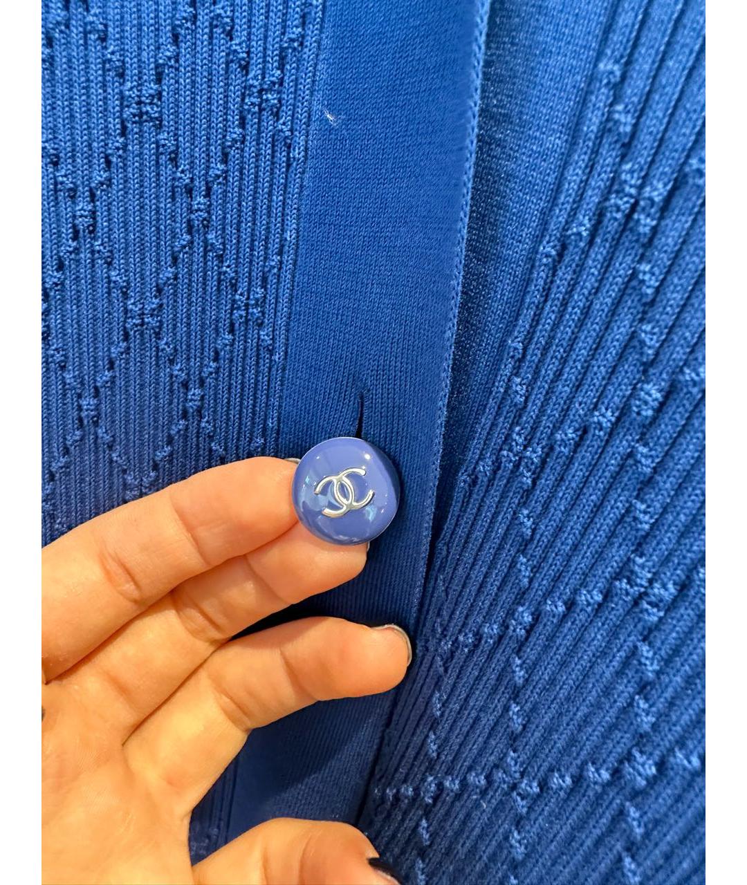 CHANEL Синий хлопковый джемпер / свитер, фото 2