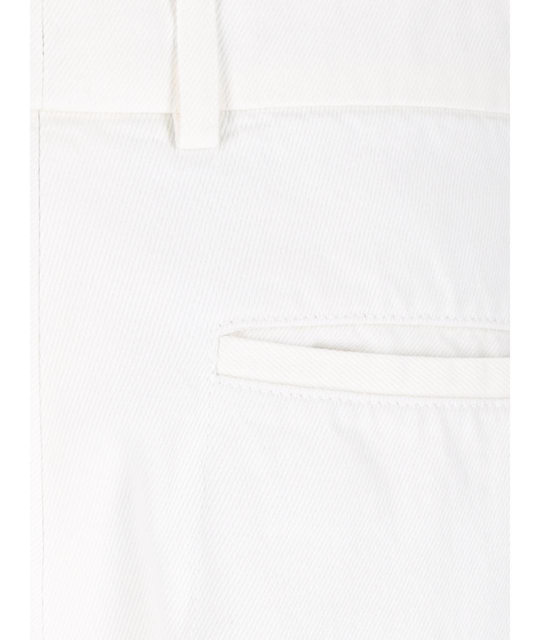 LORO PIANA Белые повседневные брюки, фото 4