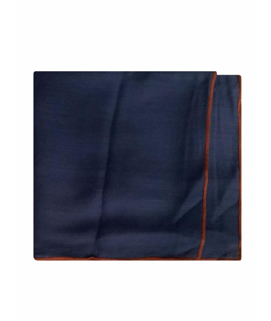 LORO PIANA Темно-синий кашемировый платок, фото 1
