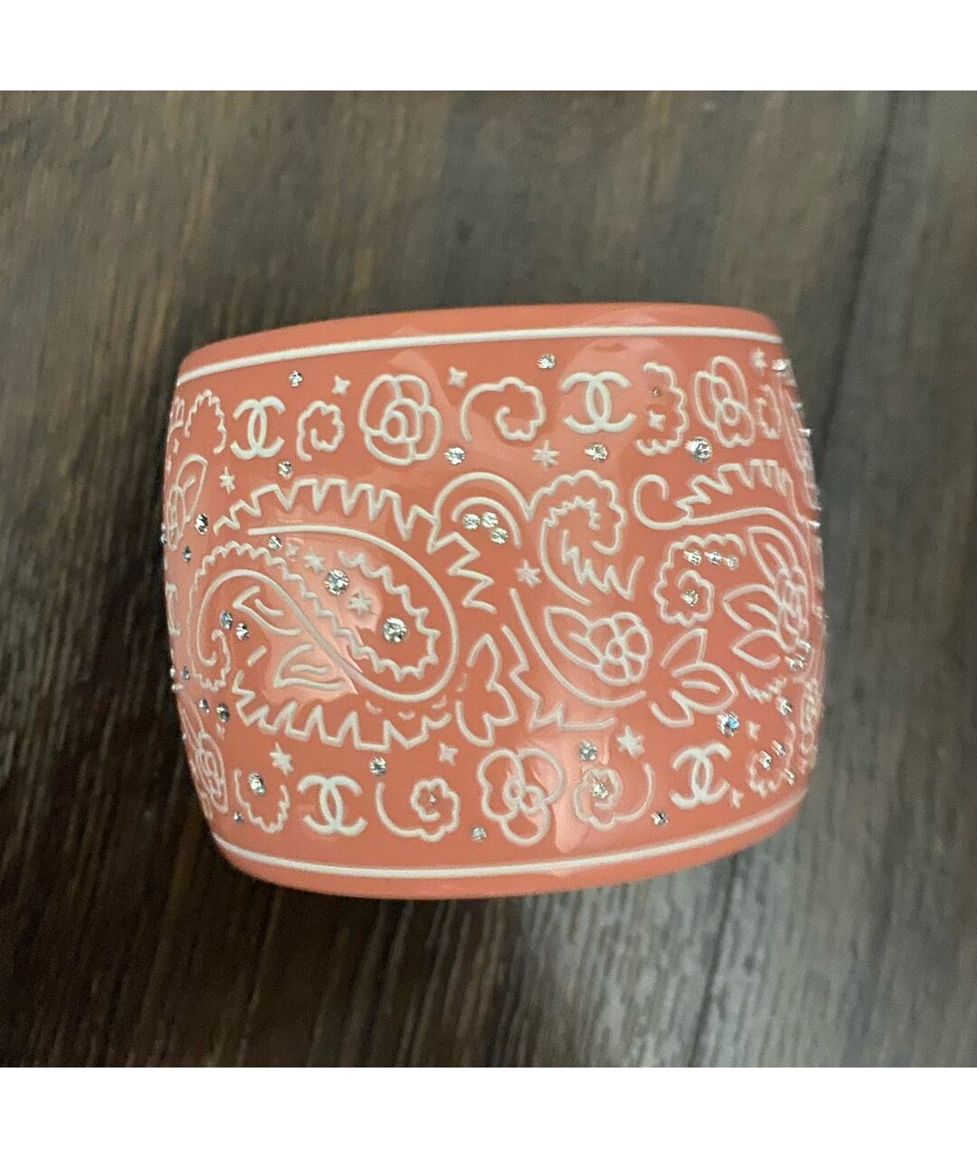 CHANEL PRE-OWNED Розовый керамический браслет, фото 2