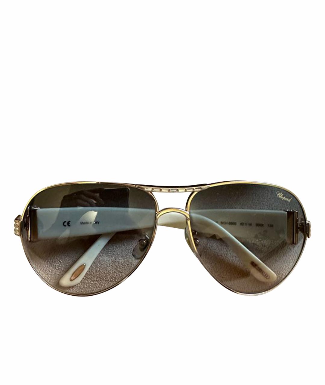 CHOPARD Белые металлические солнцезащитные очки, фото 1